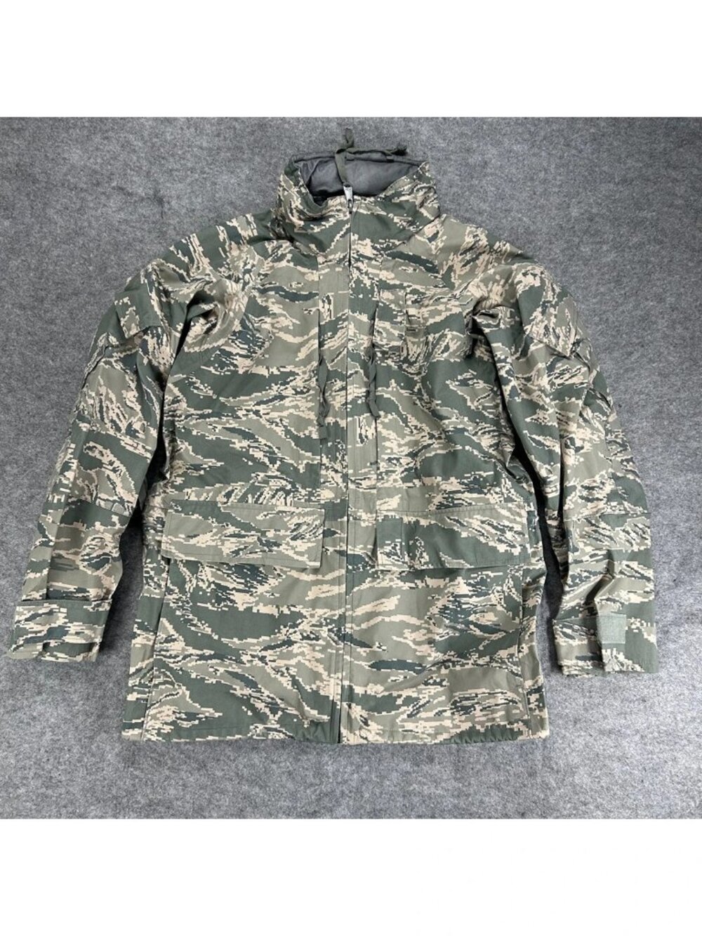 Tennier Industries Air Force Parka Jacket Mens S Regular Camo Cold‎ Weather Rain